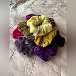9 Velvet Scrunchies